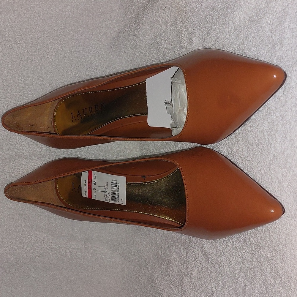 Ralph Lauren 4-inch leather stilettos.
